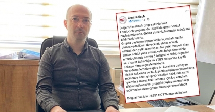 ESNAF ODASINDAN İLAN UYARISI