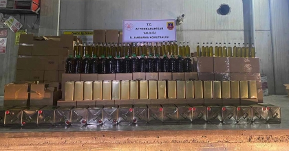 JANDARMA 6 BİN 319 LİTRE SAHTE ZEYTİNYAĞI ELE GEÇİRDİ  