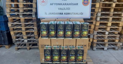 JANDARMADAN SAHTE ZEYTİNYAĞI BASKINI