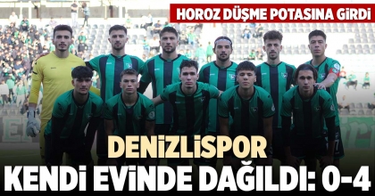 DENİZLİSPOR KENDİ EVİNDE DAĞILDI: 0-4