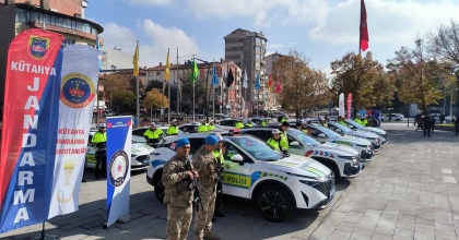 KÜTAHYA'DA POLİS VE JANDARMAYA ARAÇ TAKVİYESİ