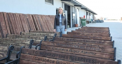 MERKEZEFENDİ'DE BAHÇE MOBİLYALARI ÜRETİMİNE BAŞLANDI