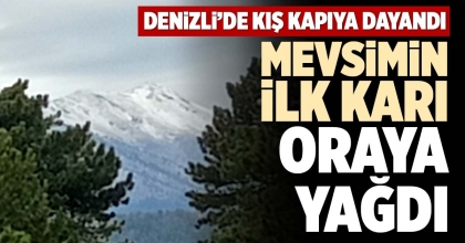 MEVSİMİN İLK KARI ORAYA YAĞDI