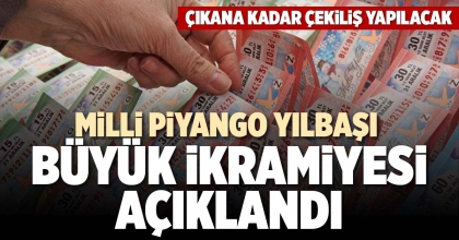 MİLLİ PİYANGO YILBAŞI BÜYÜK İKRAMİYESİ AÇIKLANDI