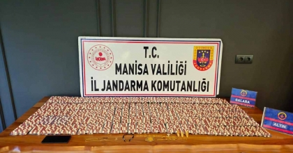 MANİSA’DA 4 BİN 872 SENTETİK HAP ELE GEÇİRİLDİ