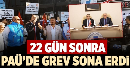 PAÜ’DE GREV SONA ERDİ