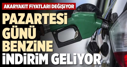 PAZARTESİ GÜNÜ BENZİNE İNDİRİM GELİYOR