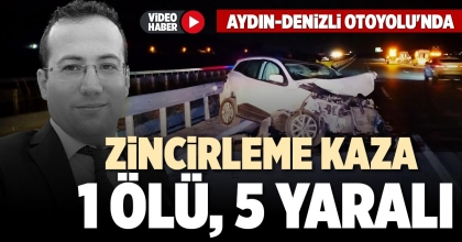 ZİNCİRLEME KAZA 1 ÖLÜ, 5 YARALI