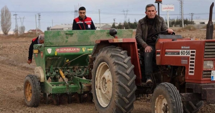 300 TON BUĞDAY EKİMİ GERÇEKLEŞTİRİLDİ
