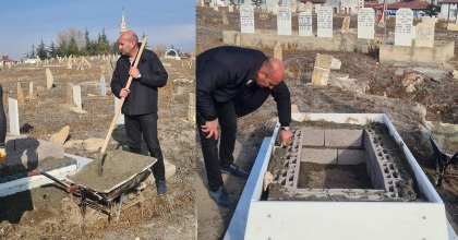 36 YIL SONRA ŞEHİT SAYILAN SAVSAR’IN MEZARI YAPILDI