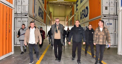 AFAD'IN BÖLGESEL LOJİSTİK MERKEZİ İNCELENDİ