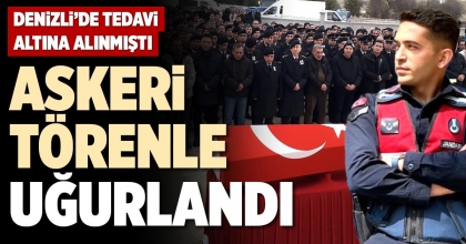 ASKERİ TÖRENLE UĞURLANDI