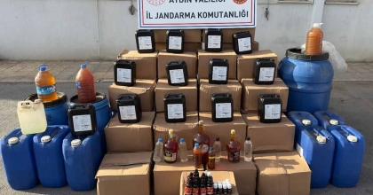 AYDIN’DA JANDARMADAN KAÇAK İÇKİ OPERASYONU