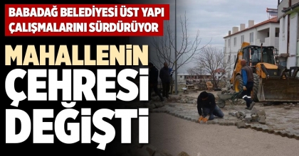 BABADAĞ BELEDİYESİ ÜST YAPI ÇALIŞMALARINI SÜRDÜRÜYOR