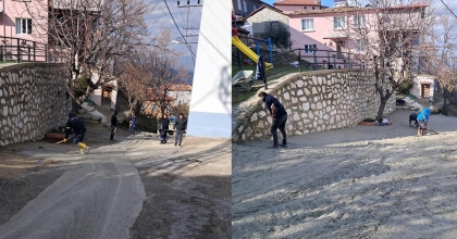 BABADAĞ’DA YOLLAR İYİLEŞTİRİLİYOR