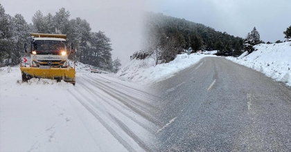 BELEDİYE EKİPLERİNİN KAR MESAİSİ BAŞLADI