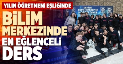BİLİM MERKEZİNDE EN EĞLENCELİ DERS
