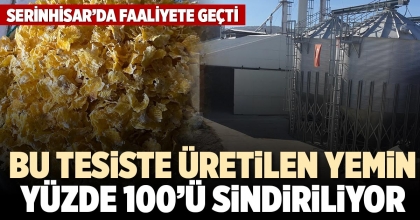 BU TESİSTE ÜRETİLEN YEMİN YÜZDE 100’Ü SİNDİRİLİYOR