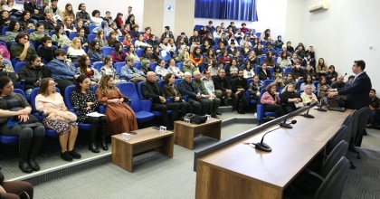 DENİB BAŞKANI MEMİŞOĞLU PAÜ’NÜN KONUĞU OLDU