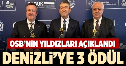 DENİZLİ’YE 3 ÖDÜL