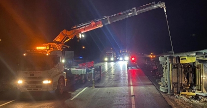 EMİRDAĞ'DA KAZA 1 YARALI