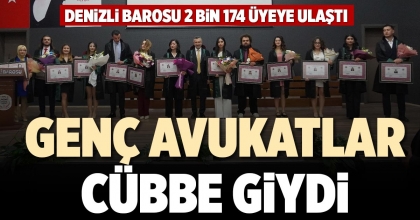 GENÇ AVUKATLAR CÜBBE GİYDİ