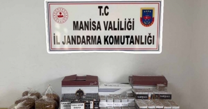 GÖRDES'TE KAÇAK TÜTÜN OPERASYONU
