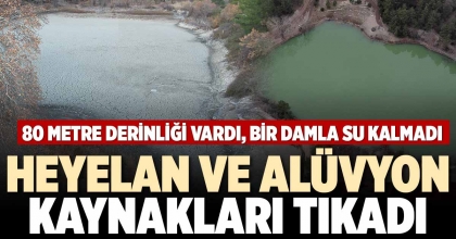 HEYELAN VE ALÜVYON KAYNAKLARI TIKADI