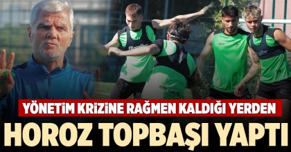 HOROZ TOPBAŞI YAPTI