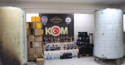 İZMİR'DE YILBAŞI ÖNCESİ EMNİYETTEN 41 AYRI SAHTE ALKOL OPERASYONU