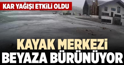 KAYAK MERKEZİ BEYAZA BÜRÜNÜYOR