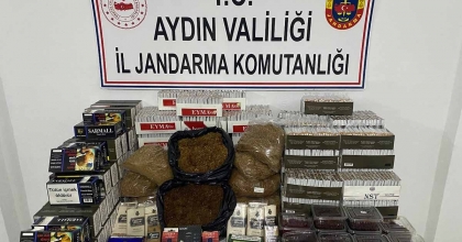 KUŞADASI'NDA 15 BİN MAKARON ELE GEÇİRİLDİ