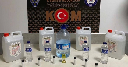 KÜTAHYA'DA KAÇAK ALKOL OPERASYONU