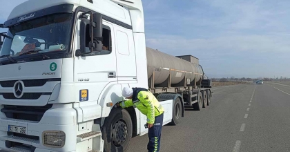 KÜTAHYA'DA KIŞ LASTİĞİ DENETİMİ