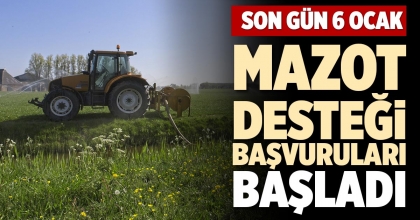 MAZOT DESTEĞİ BAŞVURULARI BAŞLADI