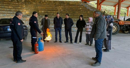 MUĞLA İTFAİYESİ, 13 İLÇE 330 MAHALLEDE VATANDAŞLARA EĞİTİM VERDİ
