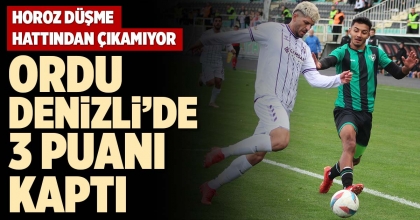 ORDU DENİZLİ’DE 3 PUANI KAPTI