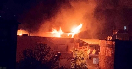 ORTAKLAR'DA KALORİFER KAZANINDAN YANGIN ÇIKTI