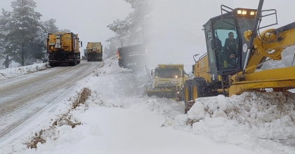 PAMUKKALE’DE KARLA MÜCADELE BAŞLADI