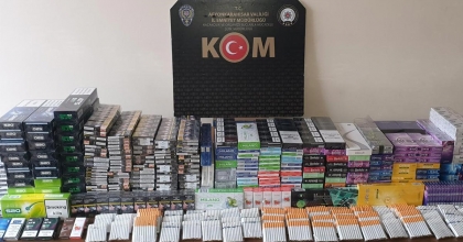 POLİSTEN KAÇAK SİGARA VE MAKARON OPERASYONU
