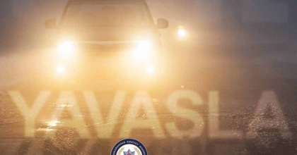 POLİSTEN SÜRÜCÜLERE SİS FARI UYARISI