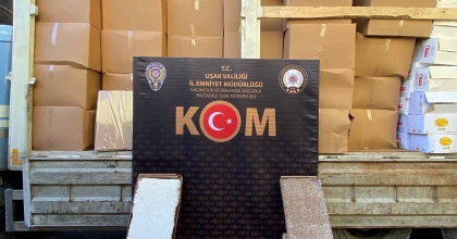 UŞAK’TA 5 MİLYONA YAKIN DEĞERİNDE KAÇAK MAKARON ELE GEÇİRİLDİ  