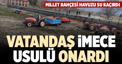 VATANDAŞ İMECE USULÜ ONARDI
