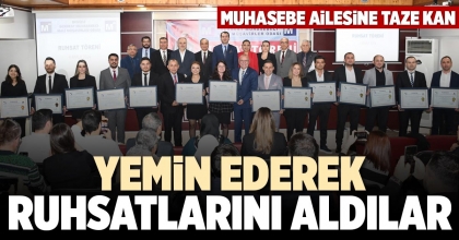YEMİN EDEREK RUHSATLARINI ALDILAR