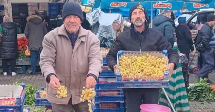 YILBAŞI SOFRALARININ TAZE ÜZÜMÜ SARIGÖL'DEN