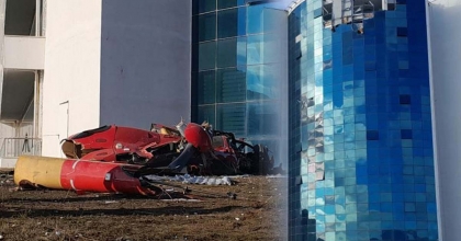 YOĞUN SİS NEDENİYLE BİNAYA ÇARPAN AMBULANS HELİKOPTER DÜŞTÜ: 4 ÖLÜ