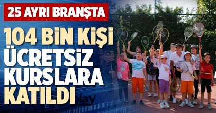 104 BİN KİŞİ ÜCRETSİZ KURSLARA KATILDI
