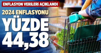 2024 ENFLASYONU YÜZDE 44,38