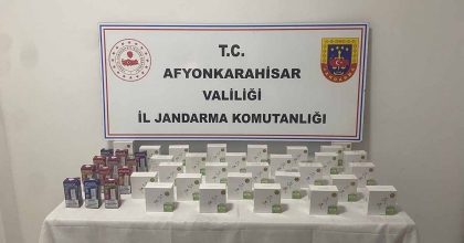 AFYONKARAHİSAR’DA KAÇAK ELEKTRONİK SİGARA ELE GEÇİRİLDİ