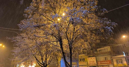 AFYONKARAHİSAR'DA KAR YAĞIŞI ETKİLİ OLDU